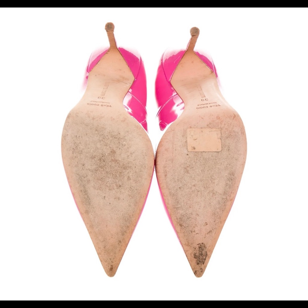Manolo Blahnik pink patent heels - Picture 10 of 15
